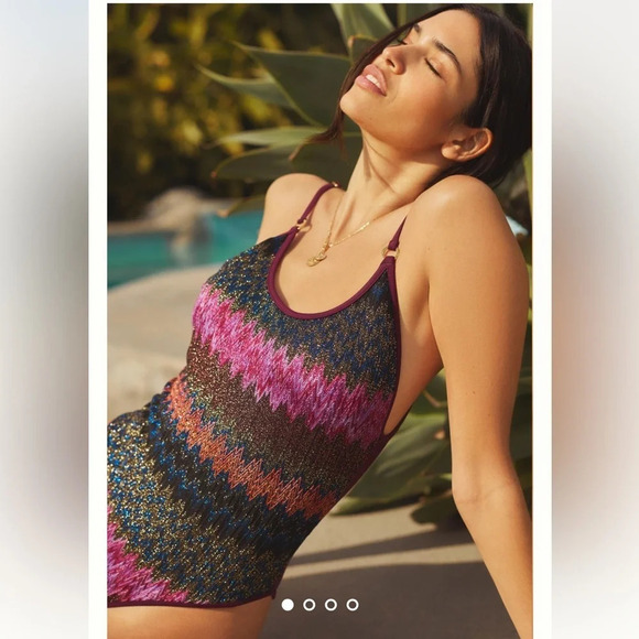 PQ Joy Scoop-Neck One-Piece Swimsuit Size L - Picture 1 of 8